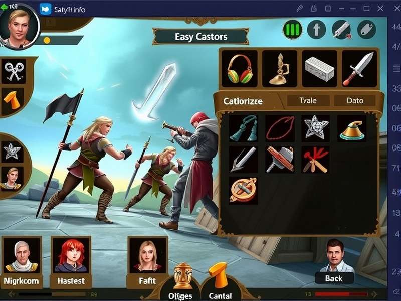 Holy Tide Warrior equipment and inventory management