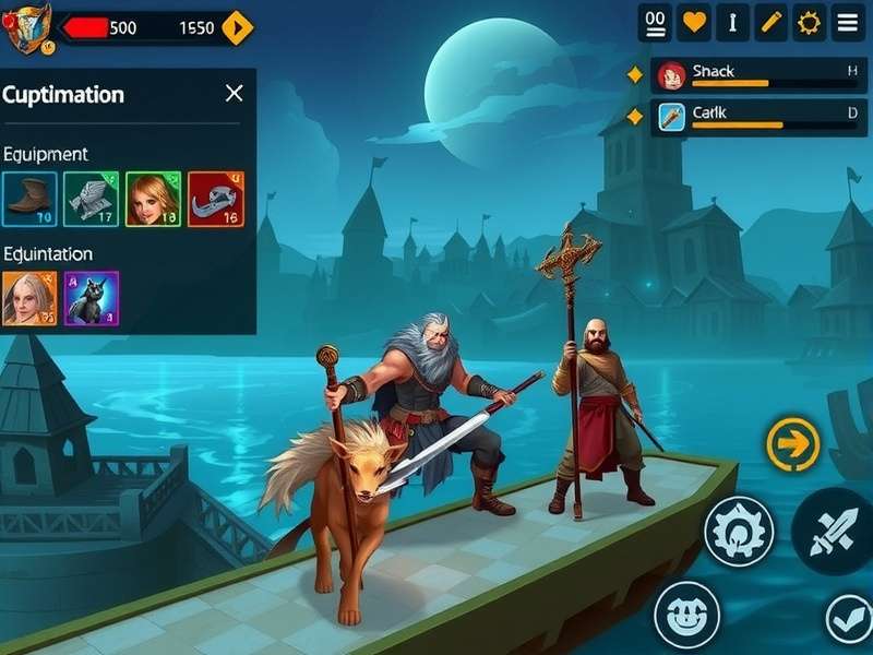 Holy Tide Warrior gameplay screenshot showing character combat